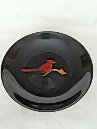 Vintage Couroc Cardinal Bird 7 3/4 " Round Serving Bowl Or Display.