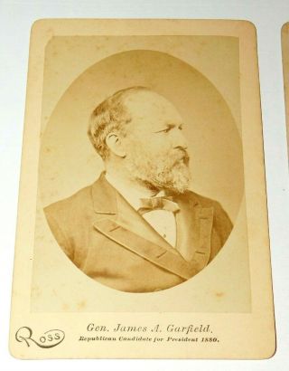 1880 James Garfield & Chester Arthur Presidential Campaign Cabinet Photos 2
