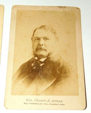 1880 James Garfield & Chester Arthur Presidential Campaign Cabinet Photos 3
