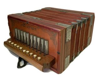 Vintage Clarion Accordion Accordeon Squeeze Box