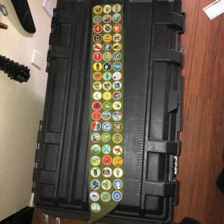 Boy Scout Green Sash With 58 Merit Badges Patches