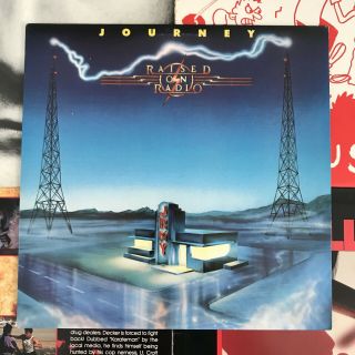 Vintage 1986 Journey Raised On Radio Album Vinyl Cbs Promo 39936