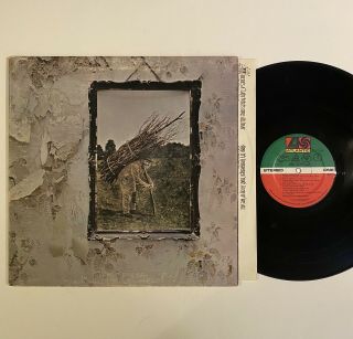 Led Zeppelin Iv 4 Zoso Vinyl Lp 1975 Us Atlantic Stereo W Inner Vg,