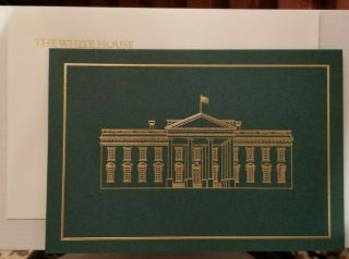 Rare 2018 President Trump Facsimile Signed White House Christmas Card,  Envelope
