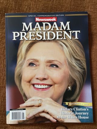 Hillary Clinton Newsweek Madam President Recalled Very Collectible
