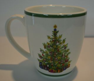Traditions Holiday Celebrations By Christopher Radko Coffee Mug Cup W/tree