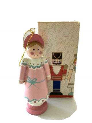 Vintage Avon Nutcracker Christmas Ornaments Clara W/box