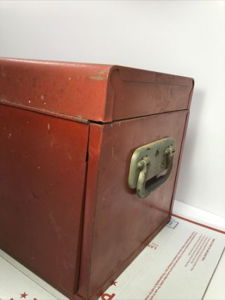 Vintage Cornwell Quality Tools Mechanics Chest 3 Drawer Tool Box Flip Top 3