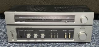Vintage Pioneer Stereo Tuner Amplifier Model Ta - 110 Tested/working