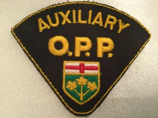 Ontario Provincial Police Auxillary Shoulder Patch - Htf