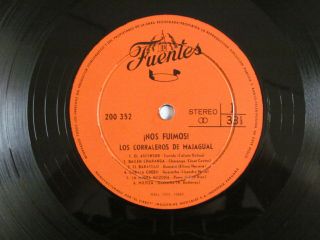 LOS CORRALEROS DE MAJAGUAL CUMBIA COLOMBIA LP PERU ORANGE LABEL 70 ' S 