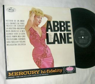 Abbe Lane - Self Titled Album - Rare Orig 1961 Lp - Mercury Mono Mg 20643