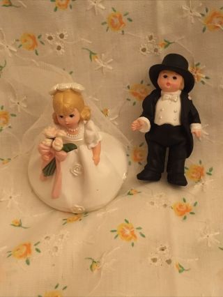 Madame Alexander Merry Miniatures Bride And Groom Figures 1998 Cute