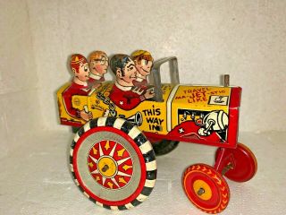 Vintage Marx College Jalopy Crazy Car Tin Litho Wind Up Toy