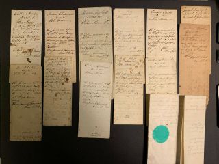 1800s Ashford Ct Deeds Manuscript Legal Documents John Moore Family Connecticut