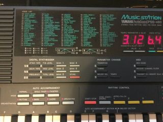 VTG Yamaha Portasound PSS - 480 Music Station Keyboard Digital Synthesizer 3
