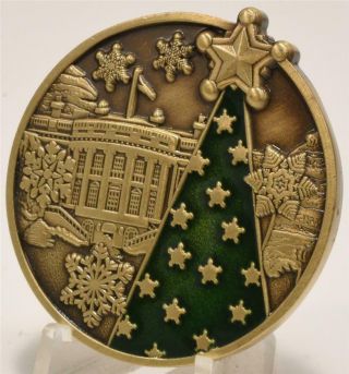 Us Secret Service 2019 Christmas White House Holiday Challenge Coin Donald Trump