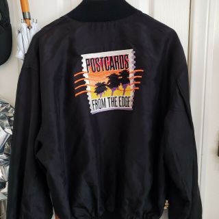 Vintage " Postcards From The Edge " Film Crew Jacket Large Bomber
