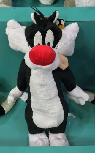 Six Flags Magic Mountain Looney Tunes Sylvester Cat 18 " Plush With Tags
