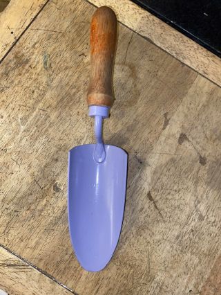 Vintage Old Wood Handle Hand Held Spade Shovel Digging Yard Tool (numbers)
