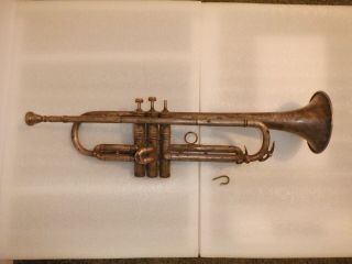Vintage Cg Conn - Model 22b - Silver Trumpet