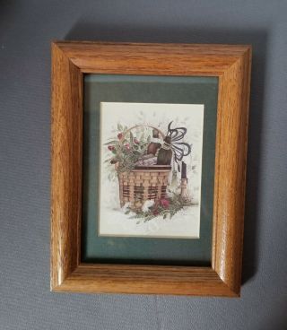 Framed Basket Print By Pat Richter - " American Traditions "