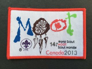 14th World Rover Scout Moot,  Canada 2013.  Official Participant Badge.