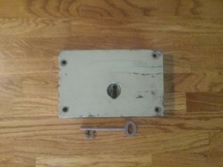 Wood Encased Door Lock With Key,  Rim Lock,  Key Hole Cover