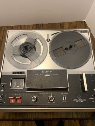 Sony Tc - 280 Vintage Two Head Stereo Reel To Reel Tapecorder Player