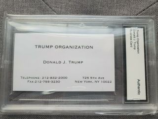 Donald Trump Authenticated Business Card 3