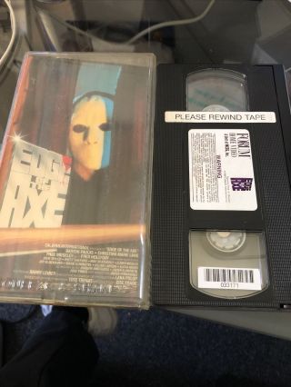 EDGE OF THE AXE VHS HORROR VINTAGE 1988 2