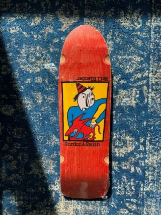 Neil Blender Red Rocking Dog Horse G&s Vintage Skateboard Reissue Deck Powell