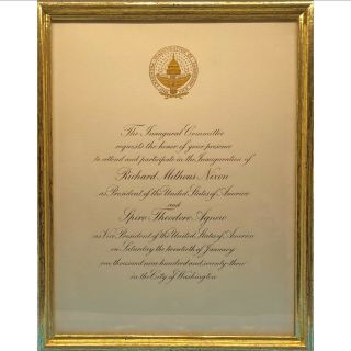 1973 President Richard Nixon Official Inaugural Invitation 8.  75 X 10.  75