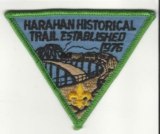 1976 Harahan Historical Trail Orleans Area Council Boy Scout Patch Oa 397