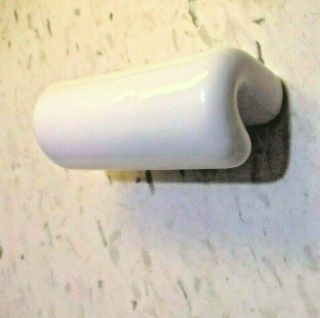 Japan Trend Pacific 1950 White Porcelain Drawer Pull Handle 3 " Centers 1 Vintage