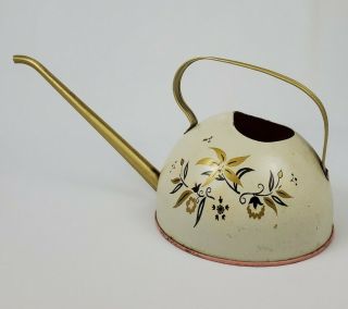 Mid - Century Tin Watering Can Succulents Orchids Ohio Art Company Vintage