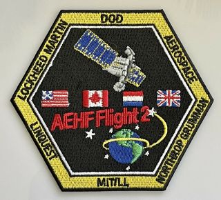 Ula Atlas V Aehf Flight 2 Dod Rocket Launch Patch 4”