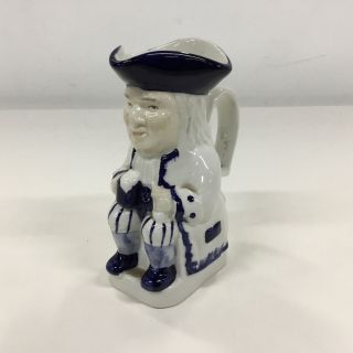 Vintage Toby Jug Wood & Son England Mid Century Porcelain Creamer Jug 12cm 664