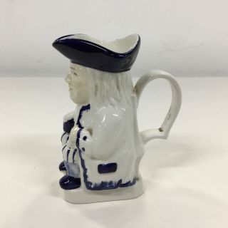 Vintage Toby Jug Wood & Son England Mid Century Porcelain Creamer Jug 12cm 664 2