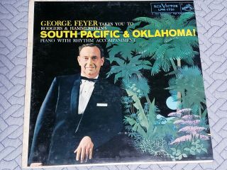 1958 Record George Feyer Piano Rodgers,  Hammerstein South Pacific,  Oklahoma