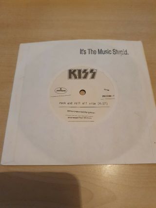 Kiss Rock And Roll All Nite 1993 Promo Single Sided 7 " Dazed & Confused
