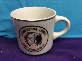 Vintage Boy Scout Coffee Mug Camp K Karoondinha Weikert Pa.  Susquehanna Council