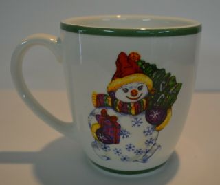 Traditions Holiday Celebrations By Christopher Radko Coffee Mug Cup W/snowman