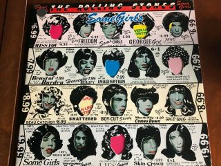 Rolling Stones " Some Girls " 1978 Die Cut,  Vinyl Record Vg,