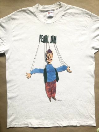 Vintage 1993 Pearl Jam Shirt Freak Tour Ames Bros Never Worn L Large Poster