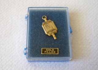 Vintage (a K Σ) Alpha Kappa Sigma 10kt Gold Filled College Fraternity Pin W/box