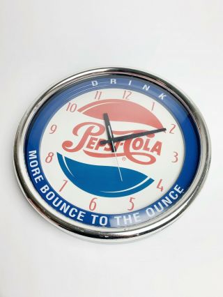 Rare Vintage Pepsi Cola Soda Pop Gas Station Clock Sign