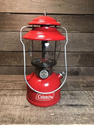 Vintage Coleman 200a Lantern 6 - 1975 Red Model