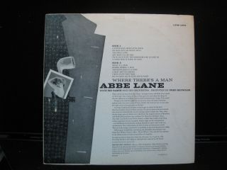 Abbe Lane Where There ' s a Man with Sid Ramin ' s Orchestra LPM 1899 - RECORD 2
