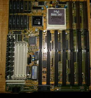 Biostar Mb - 1433/50uiv 486 Motherboard Ver 5 Umc Vintage Vlb Isa Intel
